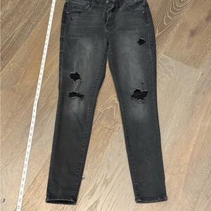 LuLaRoe Women's Distressed Gray Skinny Jeans